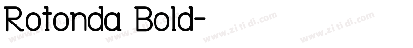 Rotonda Bold字体转换